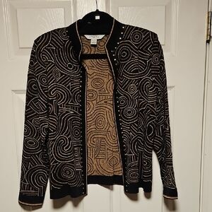 Ming Wang Studded Accent Sweater